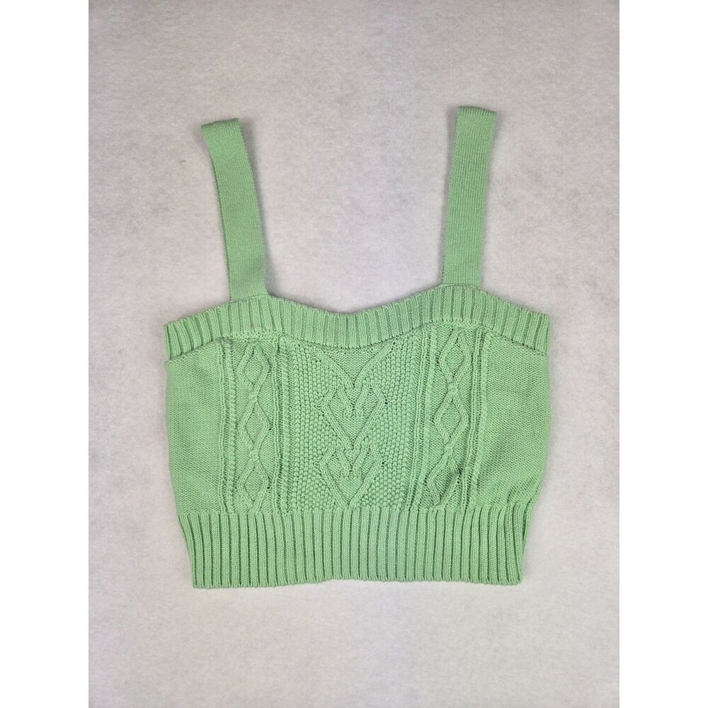 BCBGeneration Cable Knit Cropped Tank